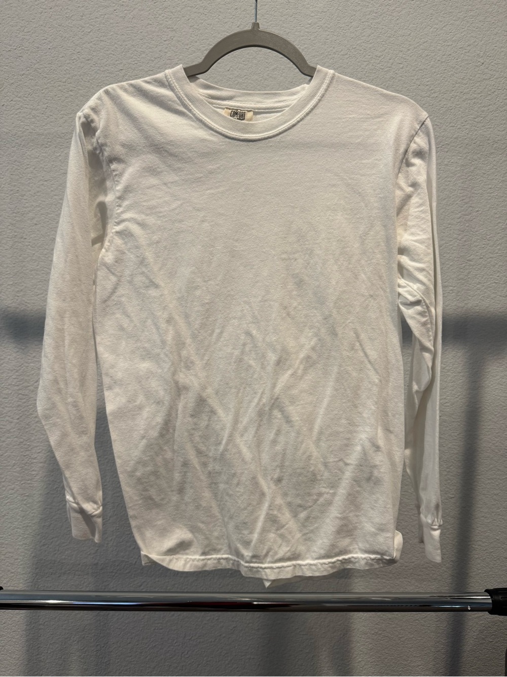 Comfort Colors Women's Long-Sleeve Crewneck Tee - White